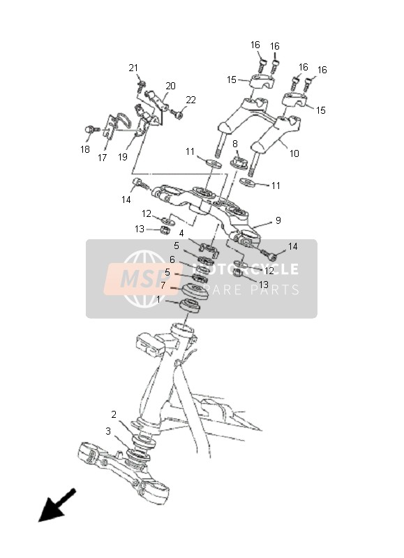 Yamaha XP500 T-MAX 2005 Steering for a 2005 Yamaha XP500 T-MAX